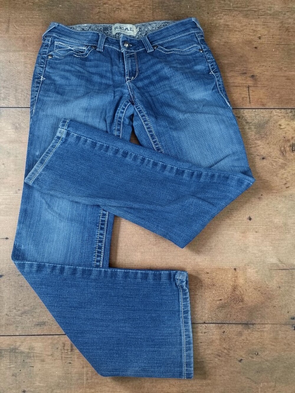 ariat real denim womens Size 30r Mid Rise Straight jeans